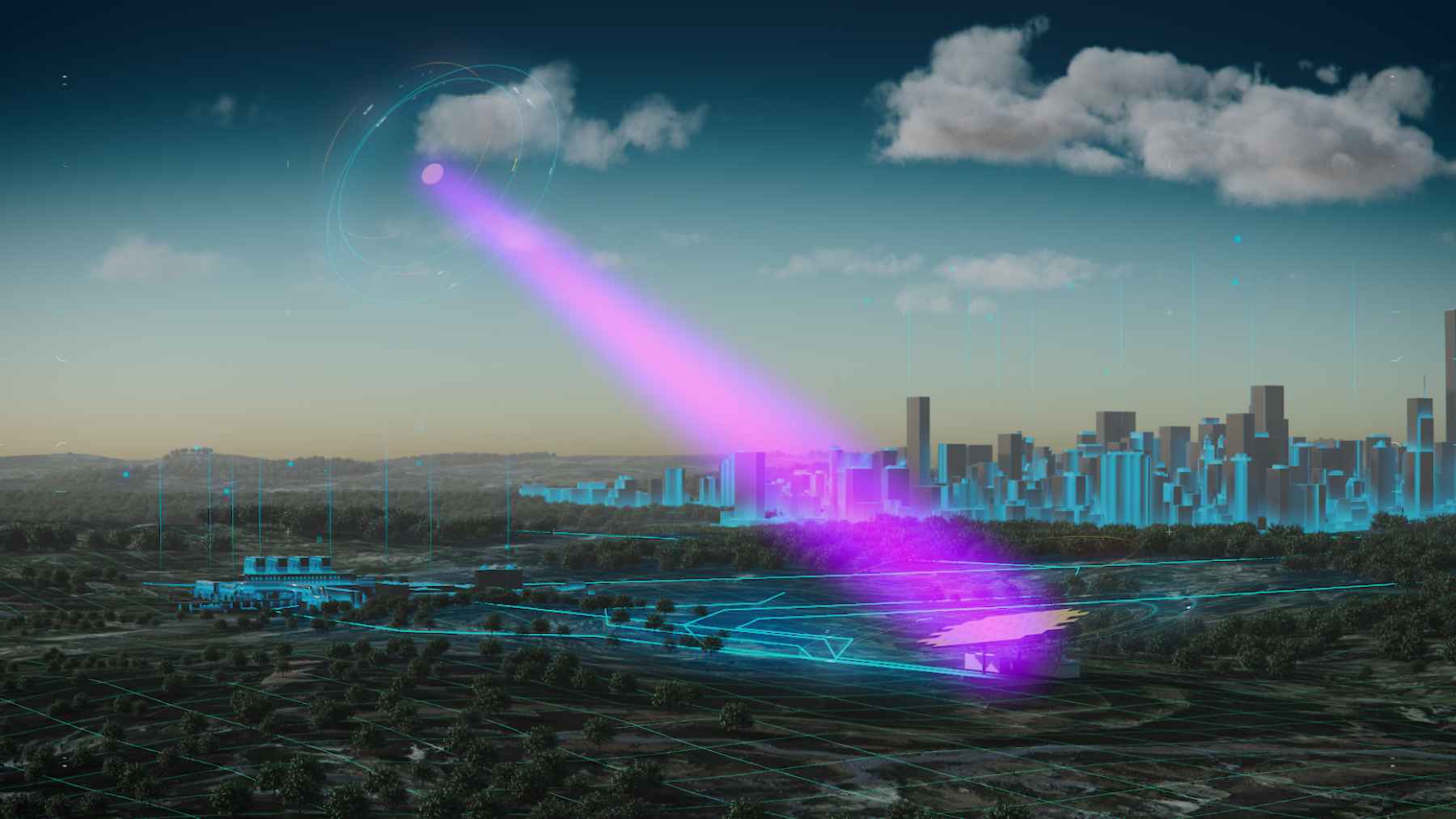 Concept illustration of Japan’s Luna Ring project using solar panels around the Moon to beam energy to Earth