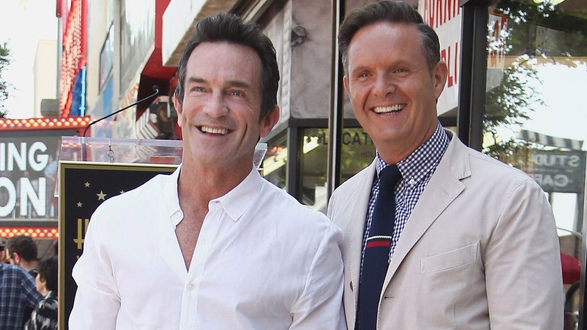 Jeff Probst, Mark Burnett smile at Hollywood Walk of Fame event