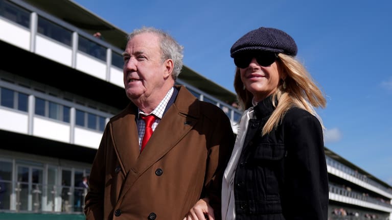 Jeremy Clarkson with his girlfriend Lisa Hogan, who co-stars on Clarkson's Farm