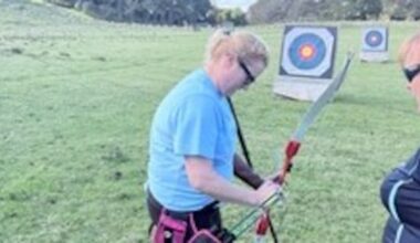 A stroke took her vision but now she's aspiring to be a champion archer
