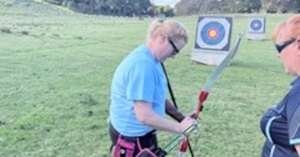 A stroke took her vision but now she's aspiring to be a champion archer