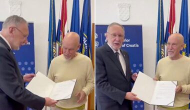 Actor John Malkovich granted Croatian citizenship in Zagreb