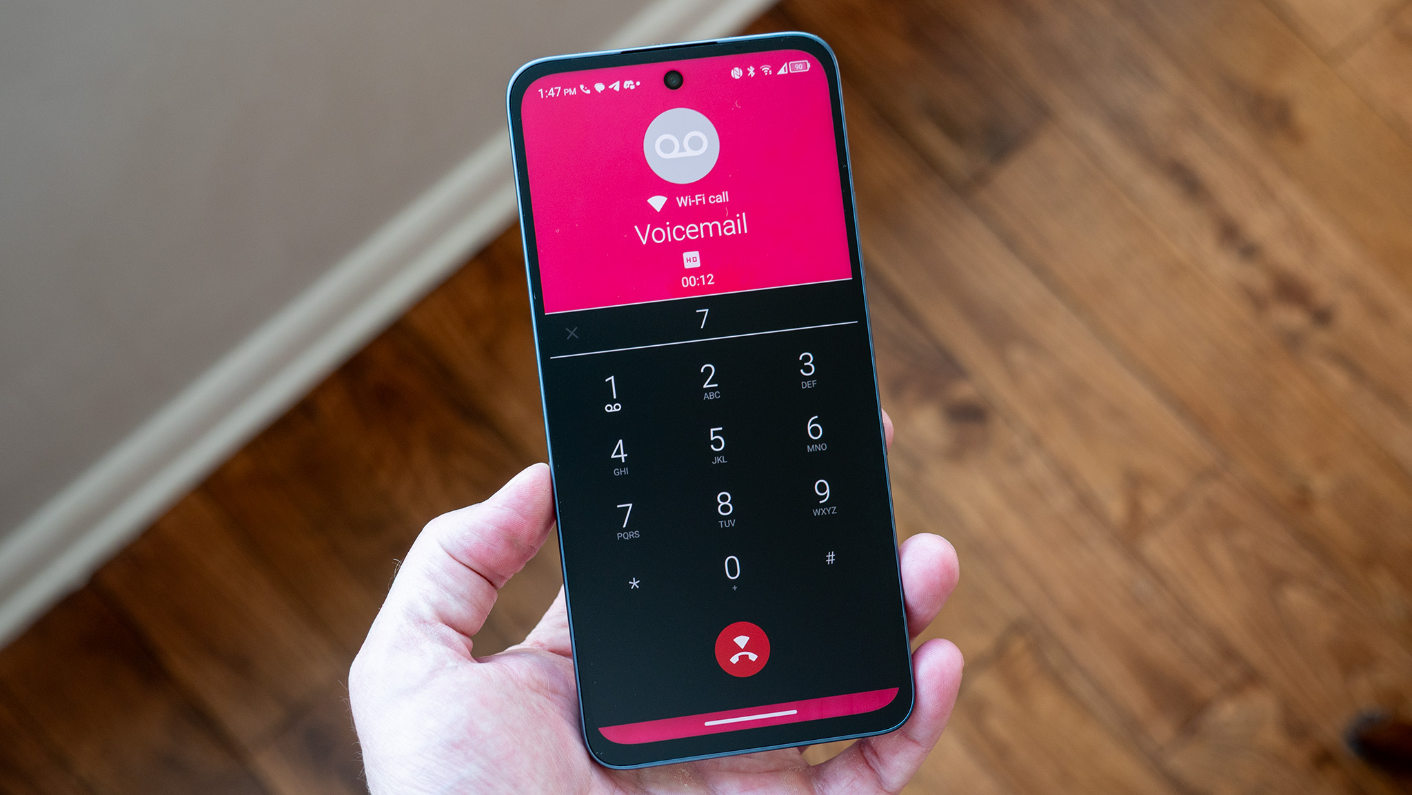 T-Mobile's very magenta dialer app on the TCL NXTPAPER 70 Pro