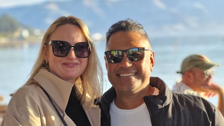 Apolosi and his wife Kerri.