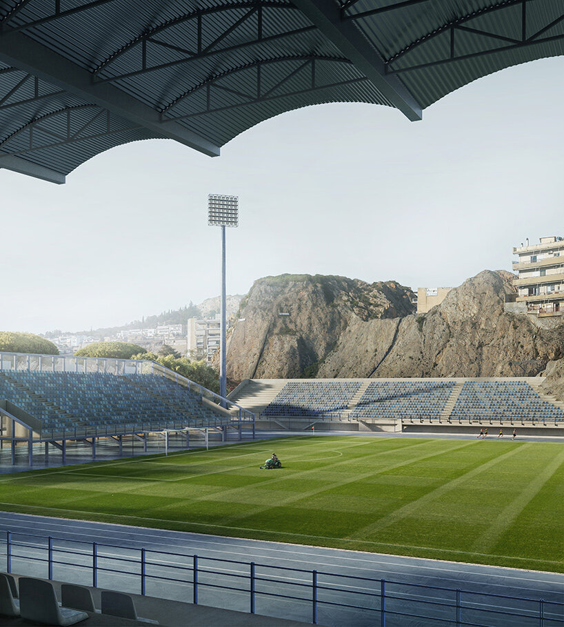 k-studio redesigns AKFC’s el paso stadium around rock formations in athens - 4