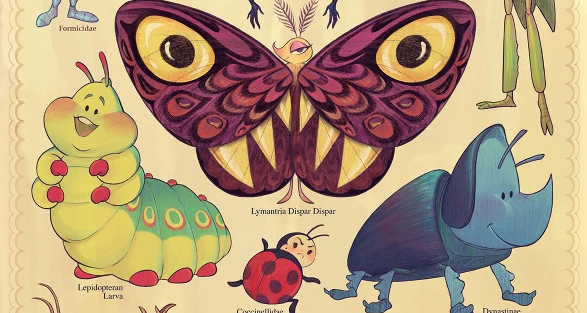 Pixar Bug's Life illustration