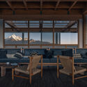© Yumeng Zhu Kawagebo Snow Mountain Hotel / Moguang Studio - Interior Photography, Wood, Table, Chair, Beam