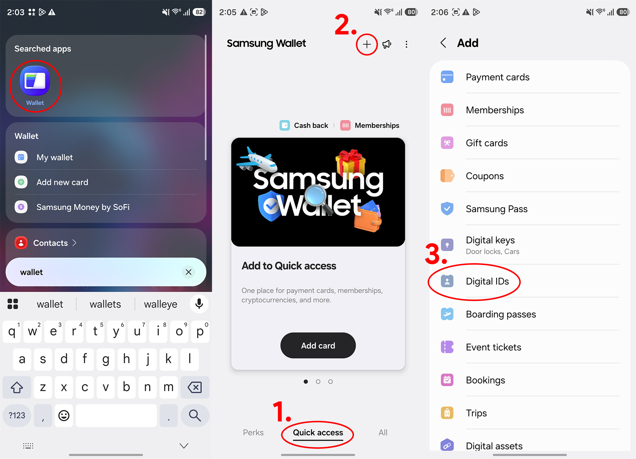 Steps to add passport in Samsung wallet
