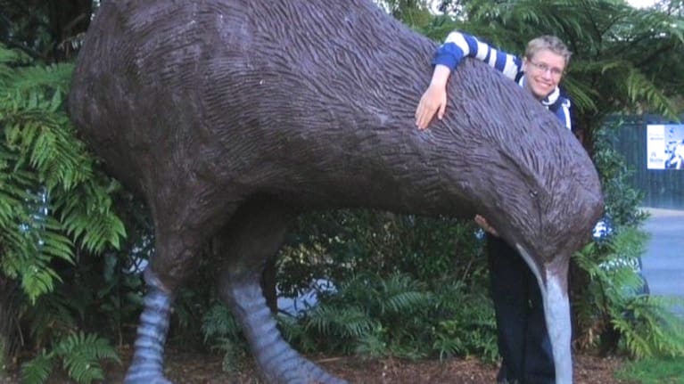 Kyle first visited New Zealand as a 13-year-old. 