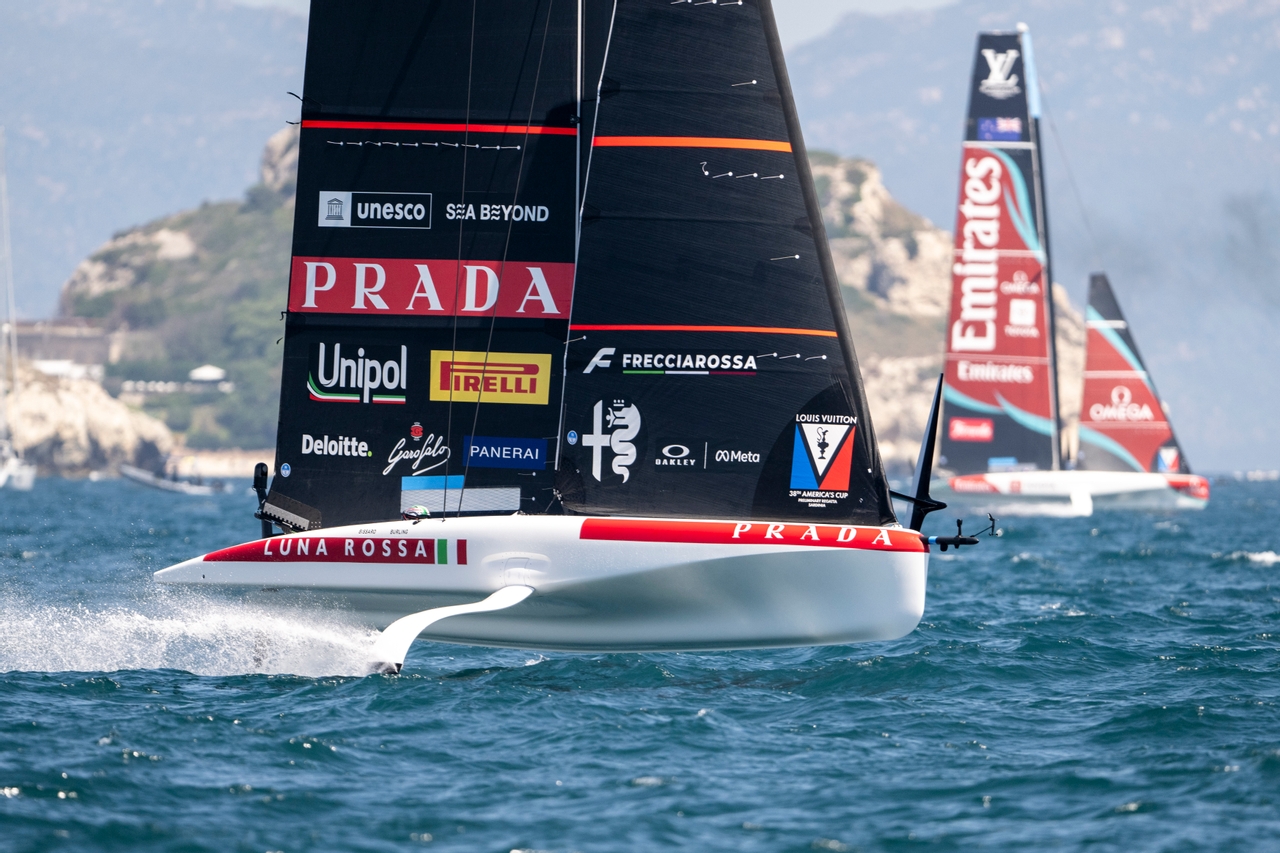 Youthful Talent Shines In Beautiful Sardinia On Day Two Of The Preliminary Regatta. // Photo credit: Ricardo Pinto / America's Cup Media