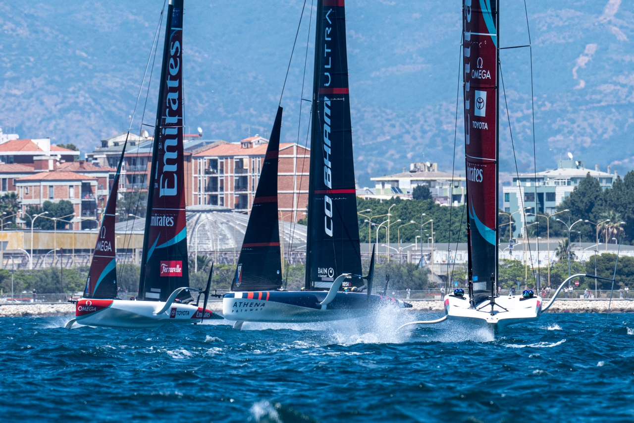 Youthful Talent Shines In Beautiful Sardinia On Day Two Of The Preliminary Regatta. // Photo credit: Ricardo Pinto / America's Cup Media