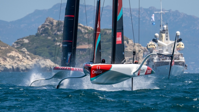 Youthful Talent Shines In Beautiful Sardinia On Day Two Of The Preliminary Regatta. // Photo credit: Ricardo Pinto / America's Cup Media