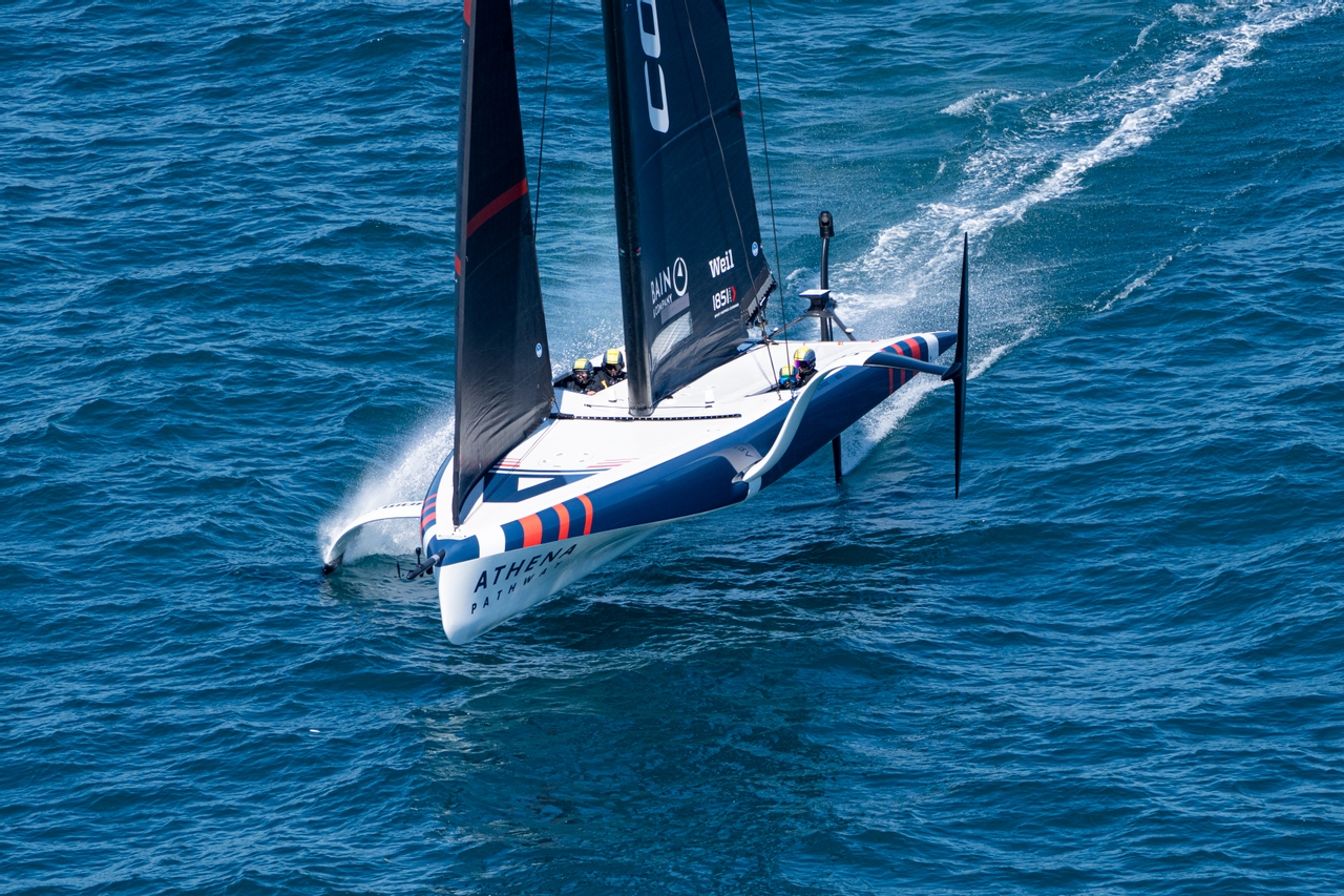 Youthful Talent Shines In Beautiful Sardinia On Day Two Of The Preliminary Regatta. // Photo credit: Ricardo Pinto / America's Cup Media