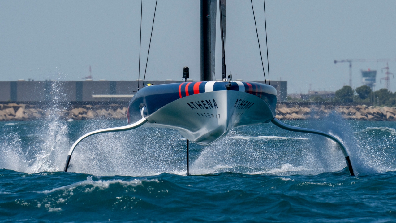 Youthful Talent Shines In Beautiful Sardinia On Day Two Of The Preliminary Regatta. // Photo credit: Ricardo Pinto / America's Cup Media