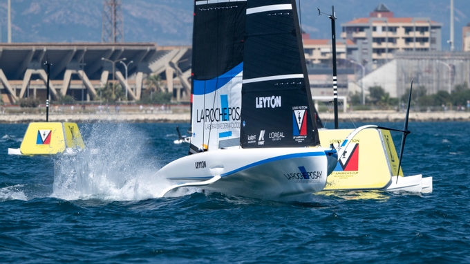 Youthful Talent Shines In Beautiful Sardinia On Day Two Of The Preliminary Regatta. // Photo credit: Ricardo Pinto / America's Cup Media