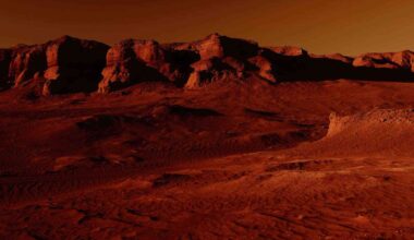 Mineral ring on Mars reveals an ocean that lasted a million years