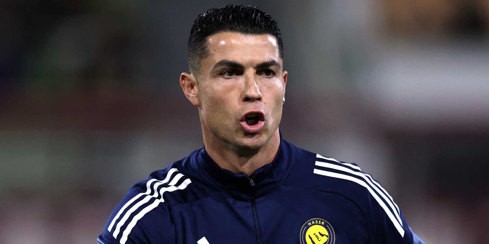 Al Nassr's Cristiano Ronaldo during the warm up