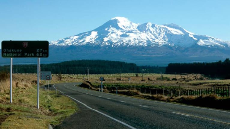Mount Ruapehu in Tongariro National Park.