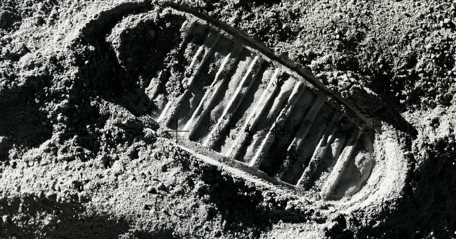 The bootprints left by the Apollo astronauts will still be sitting on the Moon a million years from now, because there is no wind and no rain to wear them away.