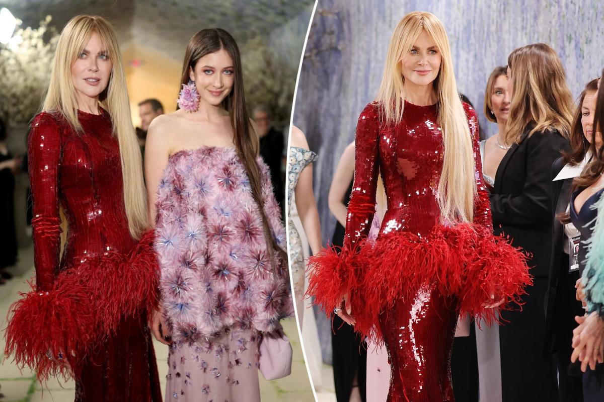Nicole Kidman poses with daughter Sunday Rose on Met Gala 2026 red carpet