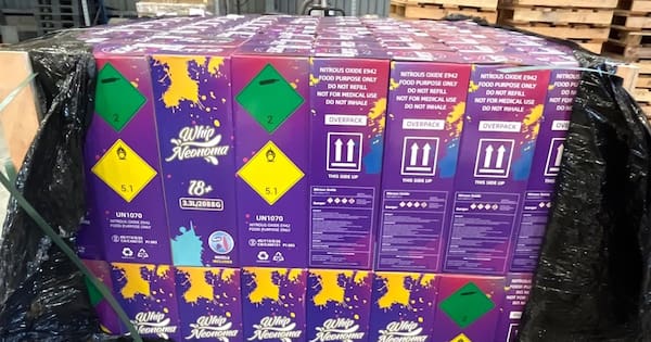 Three arrested after customs seize nangs, meth pipes, tobacco