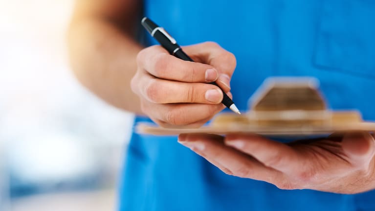 Nurse working.