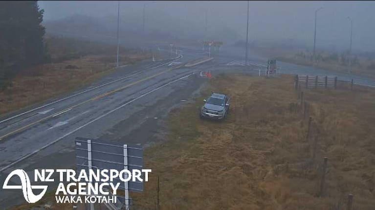 NZTA safety camera at the Pukaki Junction along SH8.