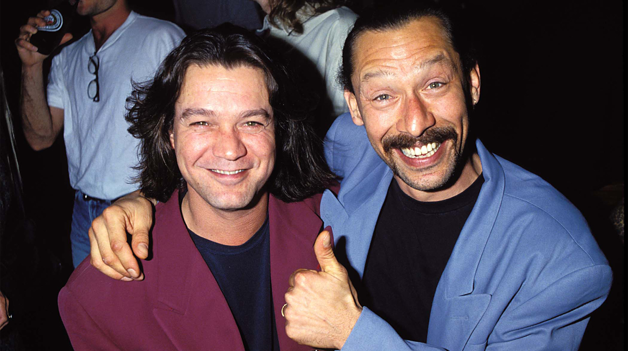 Eddie Van Halen &amp; Alex Van Halen during 1994 Van Halen Golf Tournament in Los Angeles, California, United States.