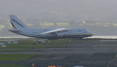 One of world's largest cargo planes lands at Auckland Airport