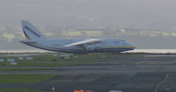 One of world's largest cargo planes lands at Auckland Airport
