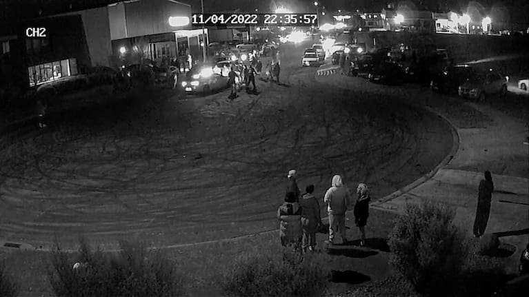 Palmerston North’s Makomako Rd pictured during a Friday night boyracer gathering. The road is now under a bylaw which see’s activity at such hotspots prohibited.
