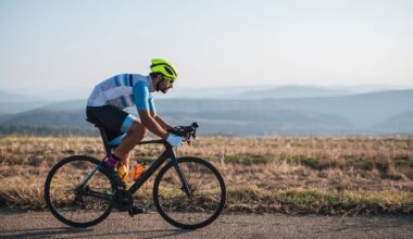 a person cycling outside