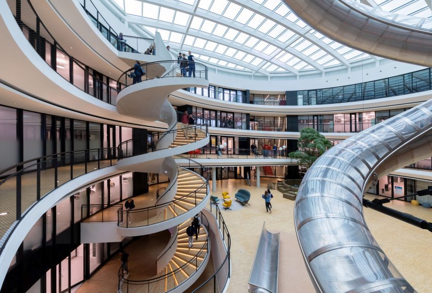 Atrium of school science centre