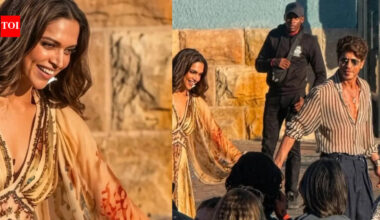 Deepika Padukone flaunts her pregnancy glow as she joins Shah Rukh Khan on 'King' sets in South Africa - PICS﻿ |