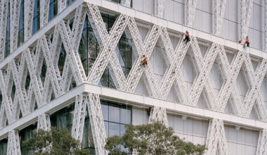 with its intricate exoskeleton, powerhouse parramatta takes shape in sydney