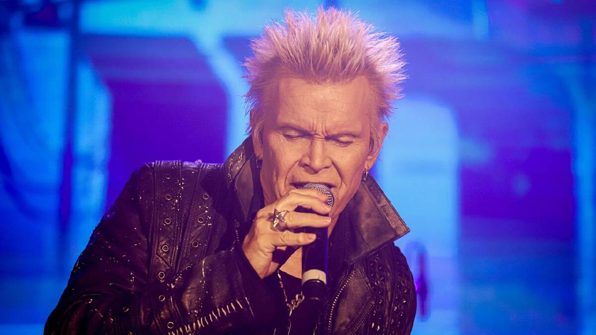 Billy Idol is still rocking at the age of 70, encouraging others to pursue their dreams. (EPA PHOTO)
