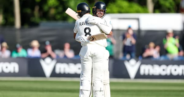 Ravindra, Blundell centuries save Black Caps Test against Ireland