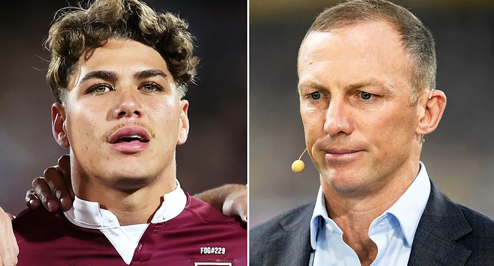 Reece Walsh and Darren Lockyer.