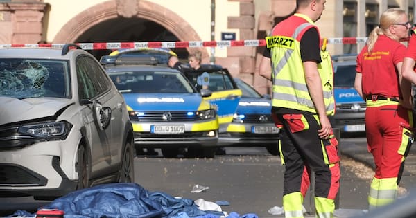Driver ploughs into people in a shopping area in Germany, killing 2