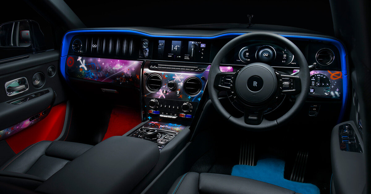 street art meets luxury as cyril kongo graffitis rolls royce black badge