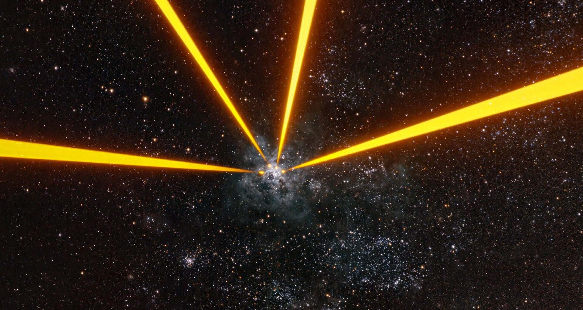 Lasers take aim at a galaxy far, far away photo of the day for May 4, 2026