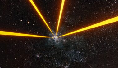 Lasers take aim at a galaxy far, far away photo of the day for May 4, 2026
