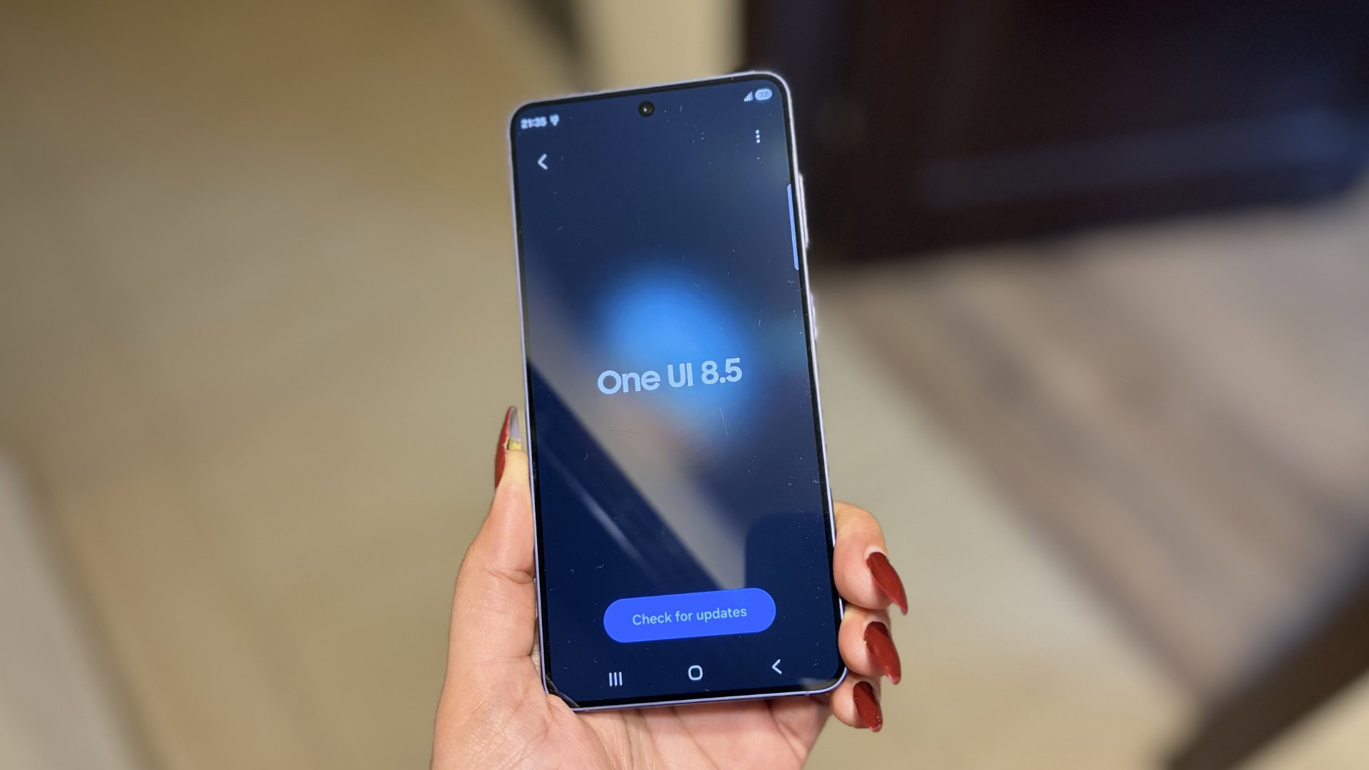 One UI 8.5 page on the Galaxy S26.