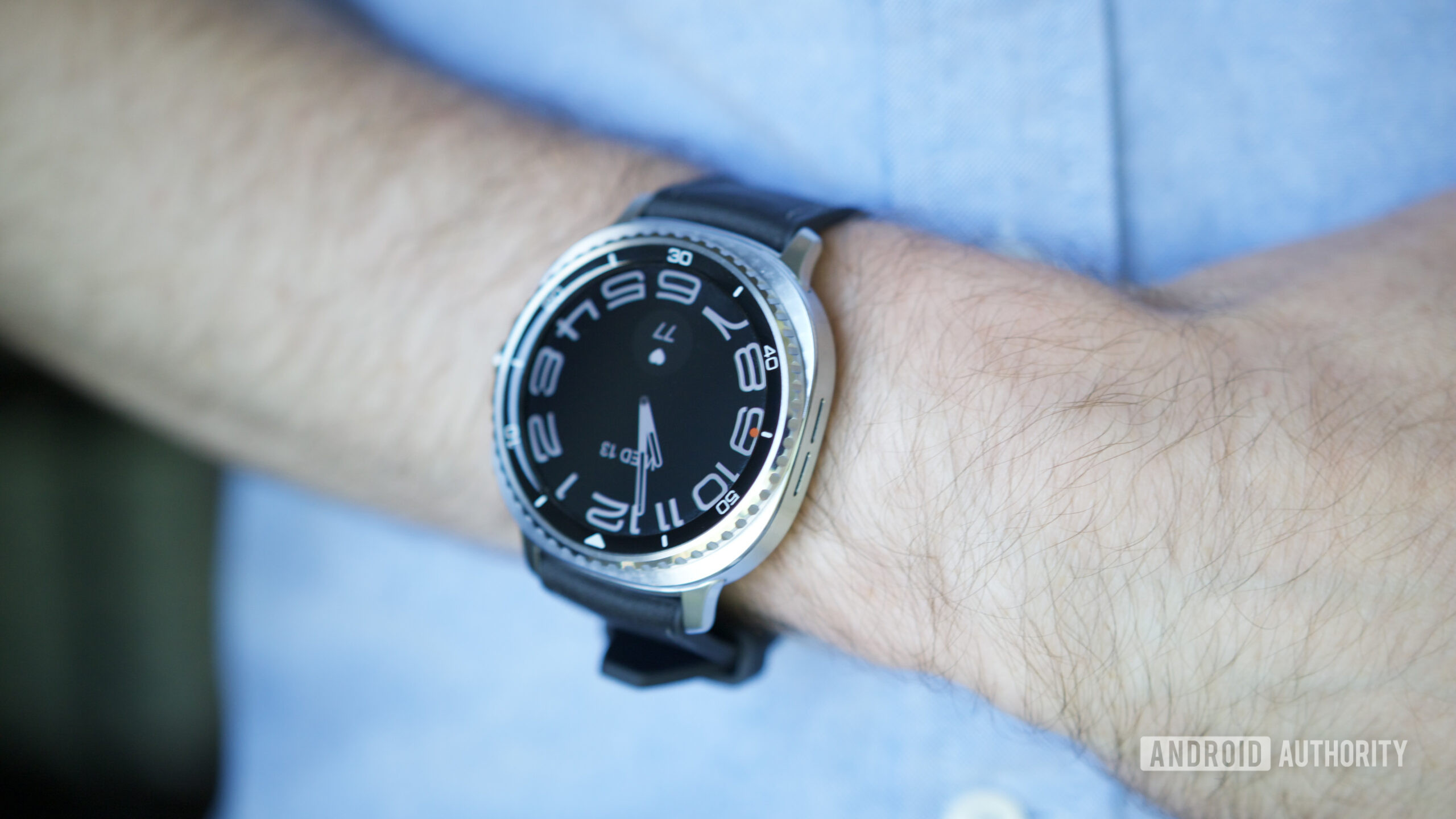 samsung galaxy watch 8 classic review 23 Someone wearing the Samsung Galaxy Watch 8 Classic.