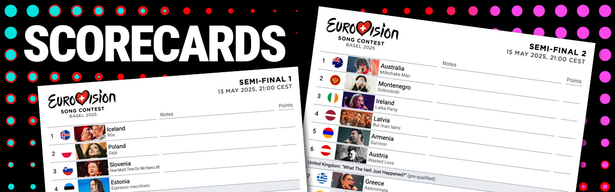 Eurovision 2026 Scorecards