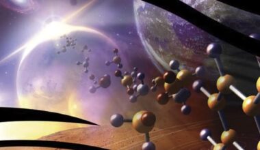 This artist's illustration symbolizes the search for individual chemicals that are biosignatures. But new research shows how fruitless this search might be, and how searching for statistical patterns in amino acids and lipids could be the way forward in the search for life elsewhere in the Solar System. Image Credit: NASA