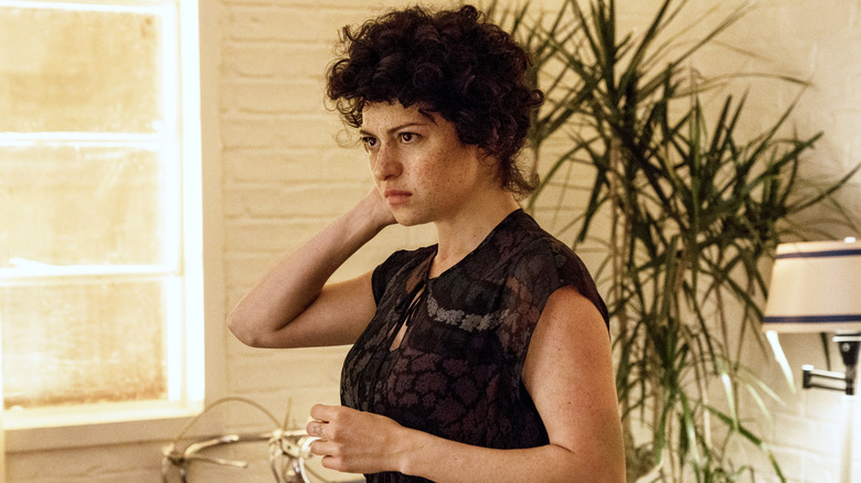 Dory (Alia Shawkat) looking serious in Search Party
