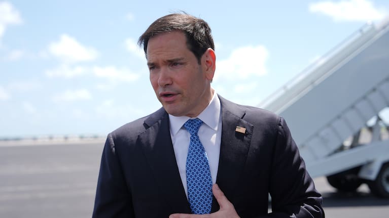 Secretary of State Marco Rubio ahead of the meeting.