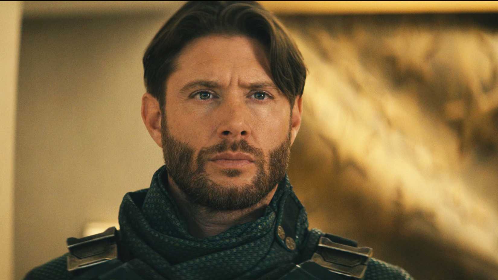 Soldier Boy looking at The Seven in The Boys season 5
