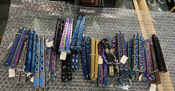Butterfly knives, knuckle dusters: Auckland couple imported thousands